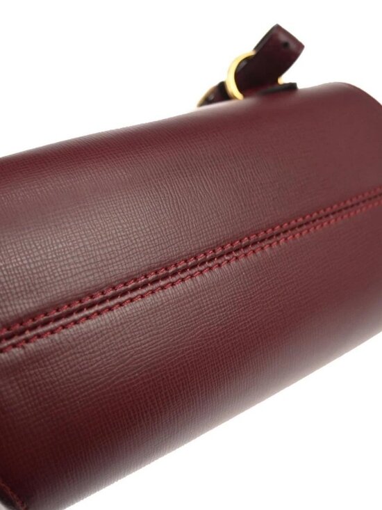 Cartier Bordeaux Leather Backpack EBDG 135913